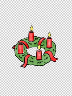 Adventskranz 3. Advent - Grafik
